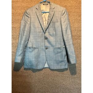 Ralph Ralph Lauren Wool Silk Linen Gray Plaid Sport Coat Jacket 38R Dillards